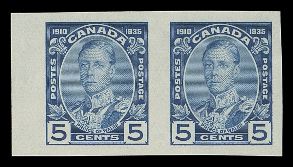 CANADA  211a-216b,A selected mint set of imperforate pairs, horizontal format for 1c, 2c & 5c and vertical format for others, VF NH