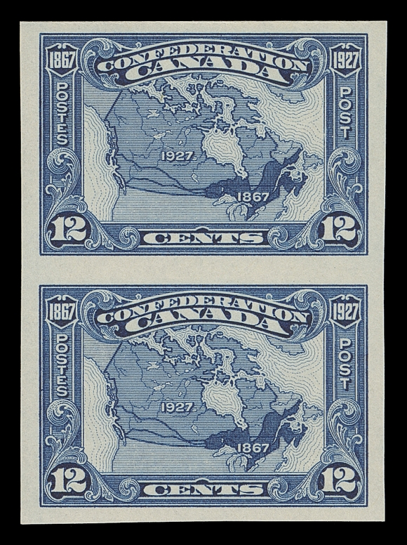 CANADA  141a-145a,The set of five mint imperforate pairs, all in vertical format and seldom seen as such, VF NH