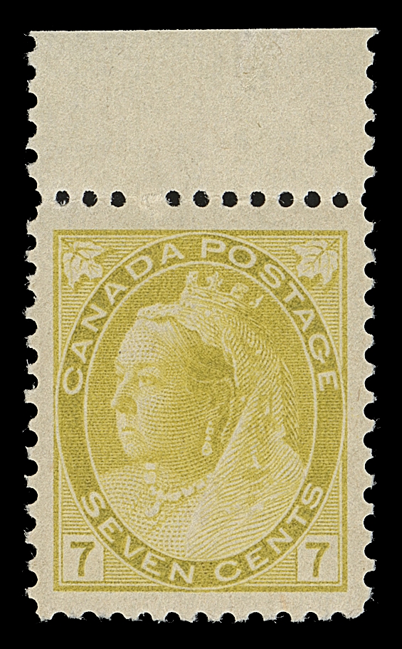 CANADA  81,A very well centered mint single with brilliant fresh colour, sheet margin at top, full original gum, VF NH; 2019 Greene Foundation cert.
