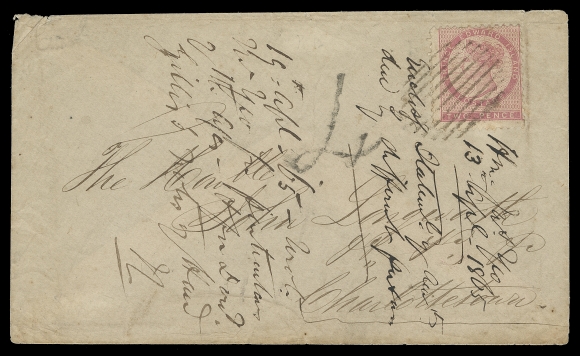 PRINCE EDWARD ISLAND  1865 (April 14) Cover from St. Eleanor