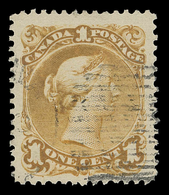 CANADA  23,A nice used example with superb centering amidst enormous margins, deep colour, light duplex grid, XF JUMBO; 2005 Greene Foundation cert.