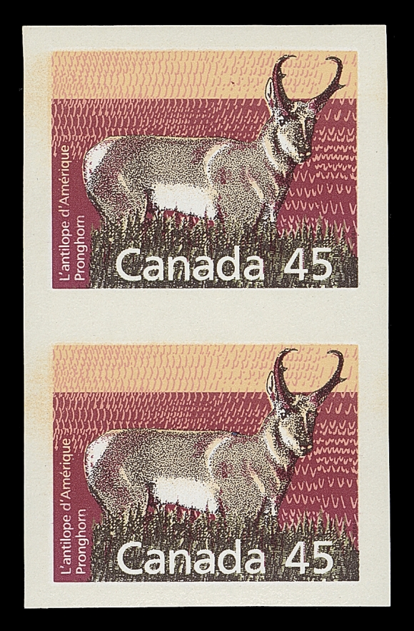 CANADA  1172h,A large margined mint imperforate pair, VF NH