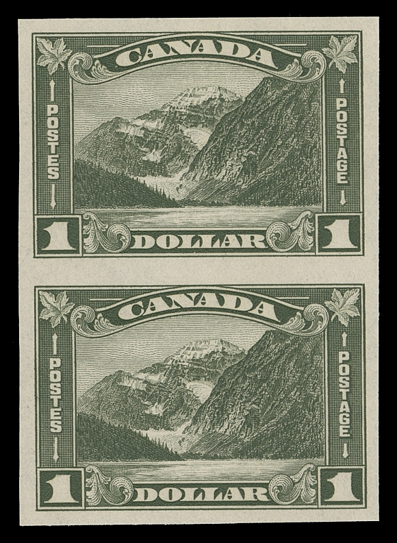 CANADA  177a,A superb mint imperforate pair with full even margins, brilliant fresh colour and full unblemished original gum, XF NH