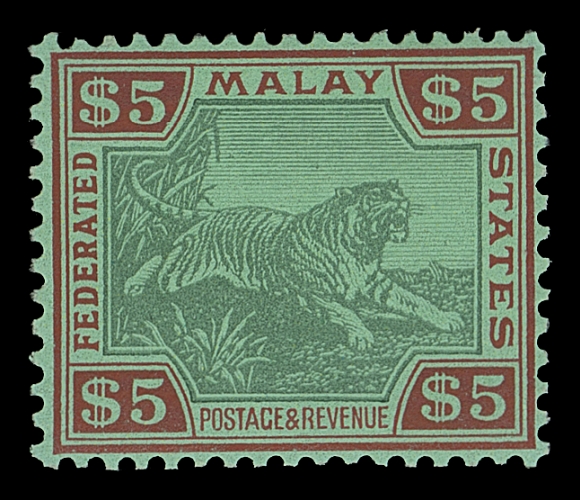 MALAYA-FEDERATED STATES  79,Brilliant fresh mint single with full original gum, VF NH (SG 81 as hinged £375+)