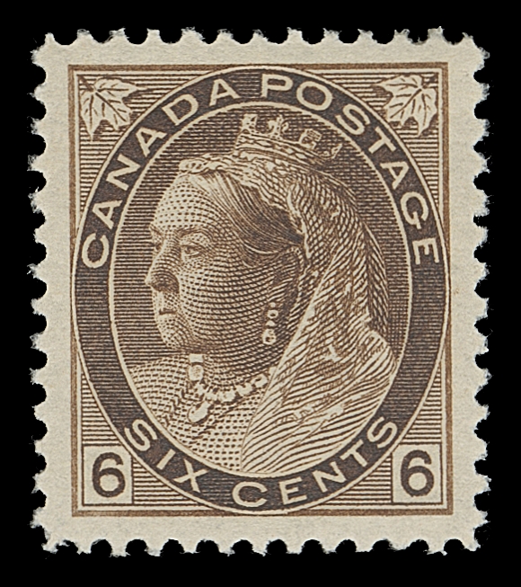 CANADA  80,A superb mint example of this difficult stamp, precisely centered with balanced large margins, fabulous colour on fresh paper. As nice as they come, XF NH; 2007 Greene Foundation cert.