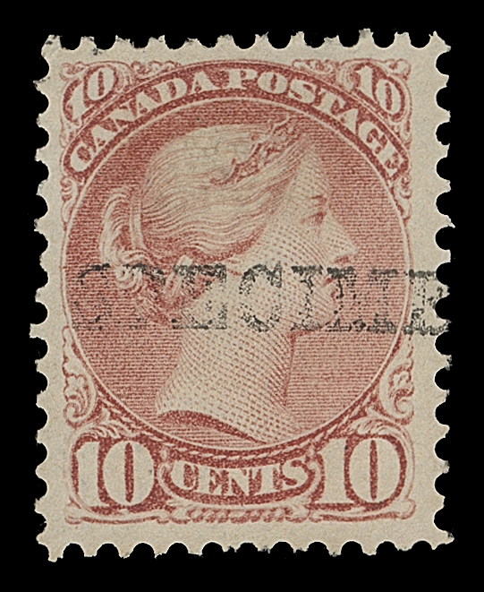 CANADA  The basic set of unused Ottawa printing ½c, 1c, 2c, 3c, 5c, 6c, 8c silver grey and 10c rose carmine shade, the 5c on small piece. Each with horizontal (diagonal on the 8c) handstamped black "SPECIMEN" with serifed lettering applied by Bechuanaland postal authorities; 3c with some discolouration, otherwise sound, a one-of-a-kind group, F-VF (Unitrade 34/45a) ex. "Jura" Collection (June 2007; Lot 2411)