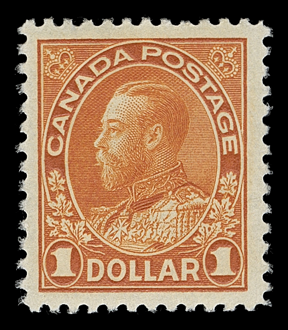 CANADA  122b,A very well centered mint single on bright white paper in the distinctive deeper shade of the first (wet) printing, full pristine original gum; a difficult stamp to find, VF NH