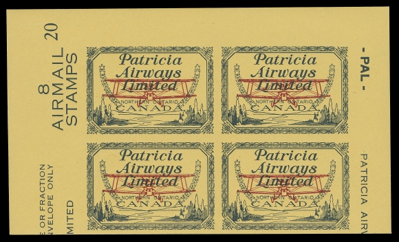 CANADA  CL43c,Series "20" fresh mint imperforate block of four with sheet margin on three sides, choice with full immaculate original gum, VF NH