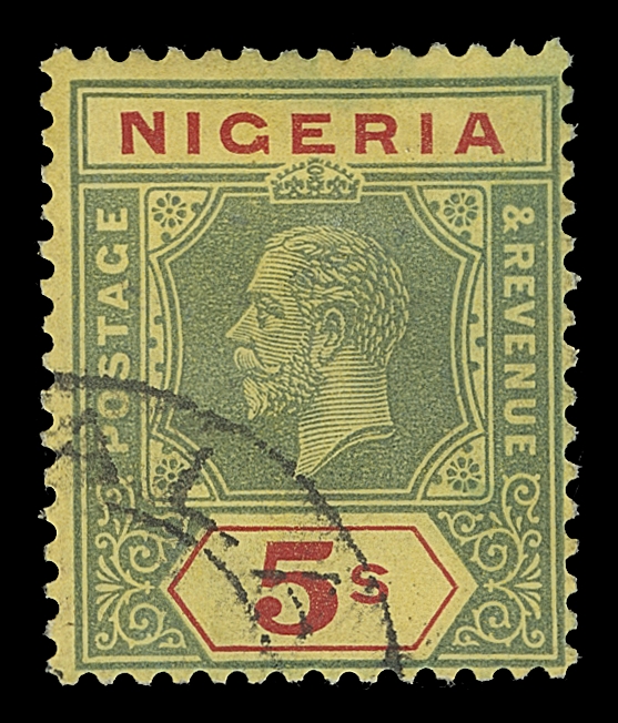 NIGERIA  1-12, 18-31a,The set of 12 used with three extra shades, the 2sh6p fiscal cancelled and not counted; also the Multiple Script CA Die II used set of 13 - ½p to 2sh6p, plus Die I of ½p to 5sh are present, F-VF (SG 1/28a £795)