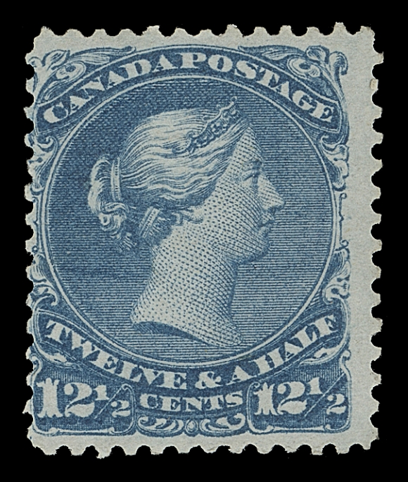 CANADA  28vi variety,A very rare mint single displaying an unusually clear and prominent VERTICAL STITCH WATERMARK running up the left side, possessing remarkable full white streaky original gum, NEVER HINGED - a rare watermarked stamp, in fact only the horizontal stitch watermark has been documented on this denomination, a Fine NH stamp; 2017 Greene Foundation cert.The current edition of the Unitrade specialized catalogue lists the horizontal stitch watermark and only in used condition.