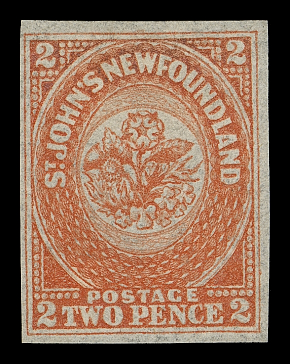 NEWFOUNDLAND  11ii,Select unused example showing line through bottom "2s" variety, displaying excellent colour unlike many we have seen, adequate to large margins, VF