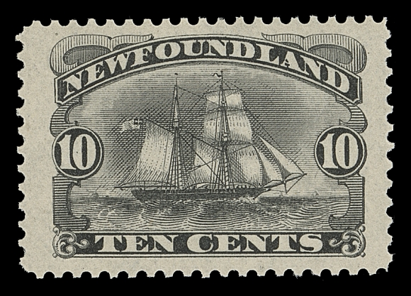 NEWFOUNDLAND  59,An impressive mint single, precisely centered with enormous margins, brilliant fresh colour and full original gum, VF+ NH JUMBO