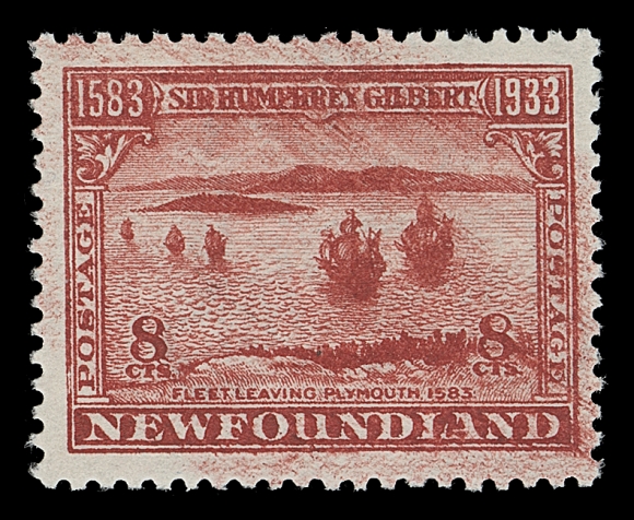 NEWFOUNDLAND  218a,A well centered, fresh mint single in the distinctive colour with characteristic natural printing ink smears, VF NH