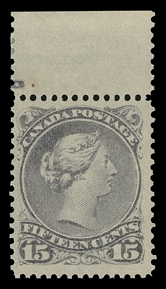 CANADA  29,Nicely centered with large margins, small portion of plate imprint visible in sheet margin, stamp is VF NH