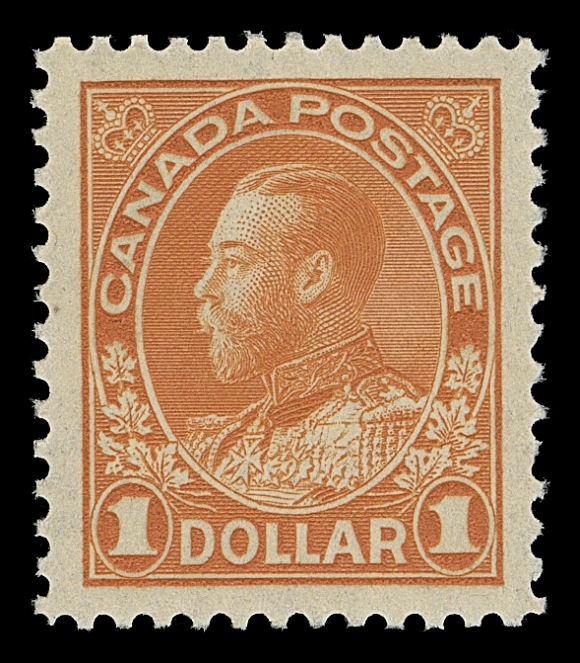 CANADA  122,An exceptionally well centered mint single with balanced large margins, brilliant fresh colour; a superb stamp, XF NH GEM