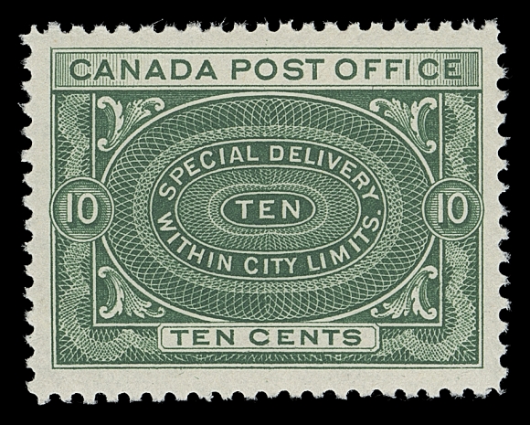 CANADA  E1a,A choice mint single, nicely centered with uncommonly large margins, radiant colour and full immaculate original gum, VF+ NH