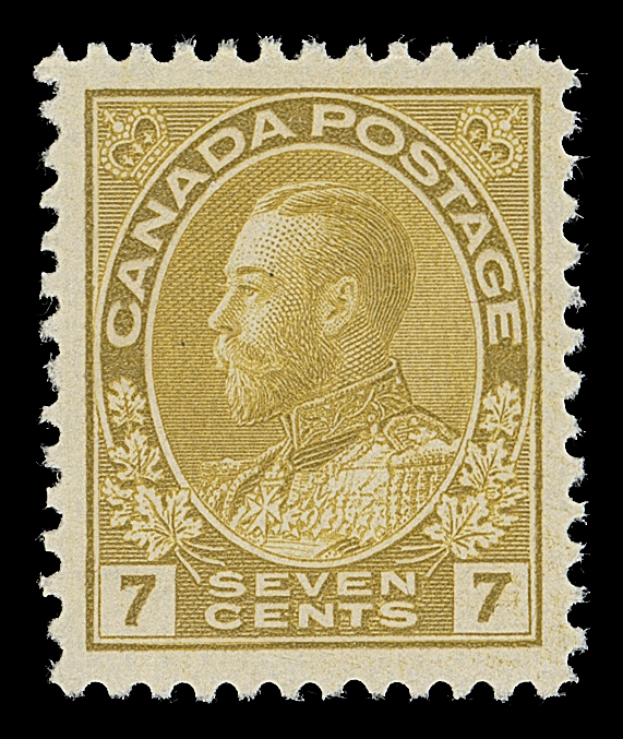 CANADA  113a,A post office fresh, well centered mint example with exceptional colour and full unblemished original gum; a lovely stamp for the shade enthusiast, VF+ NH; 2019 Greene Foundation cert.