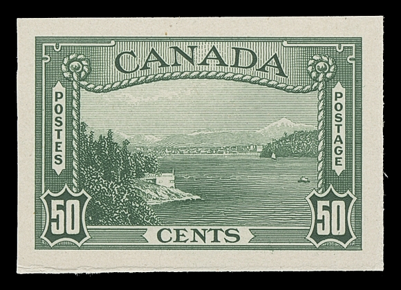 CANADA  241-245, C6,The complete set of four plate proof singles in issued colours (13c does not exist), includes the 6c airmail; each with rich colour and large margins, VF 