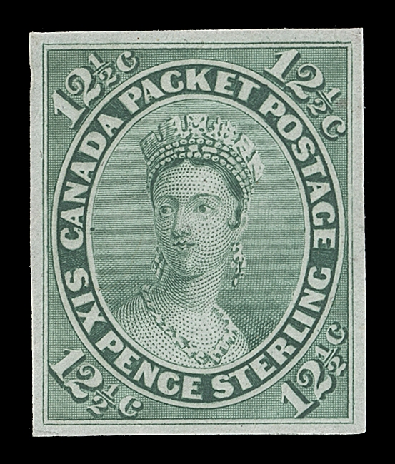 CANADA  14P-20TC,The basic set of six plate proofs in or near issued colours, 5c & 12½c on india paper, other on card mounted india, VF