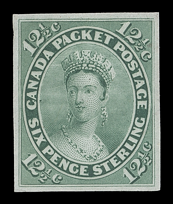 CANADA 14P-20TC,The basic set of six plate proofs in or near issued colours, 5c & 12½c on india paper, other on card mounted india, VF