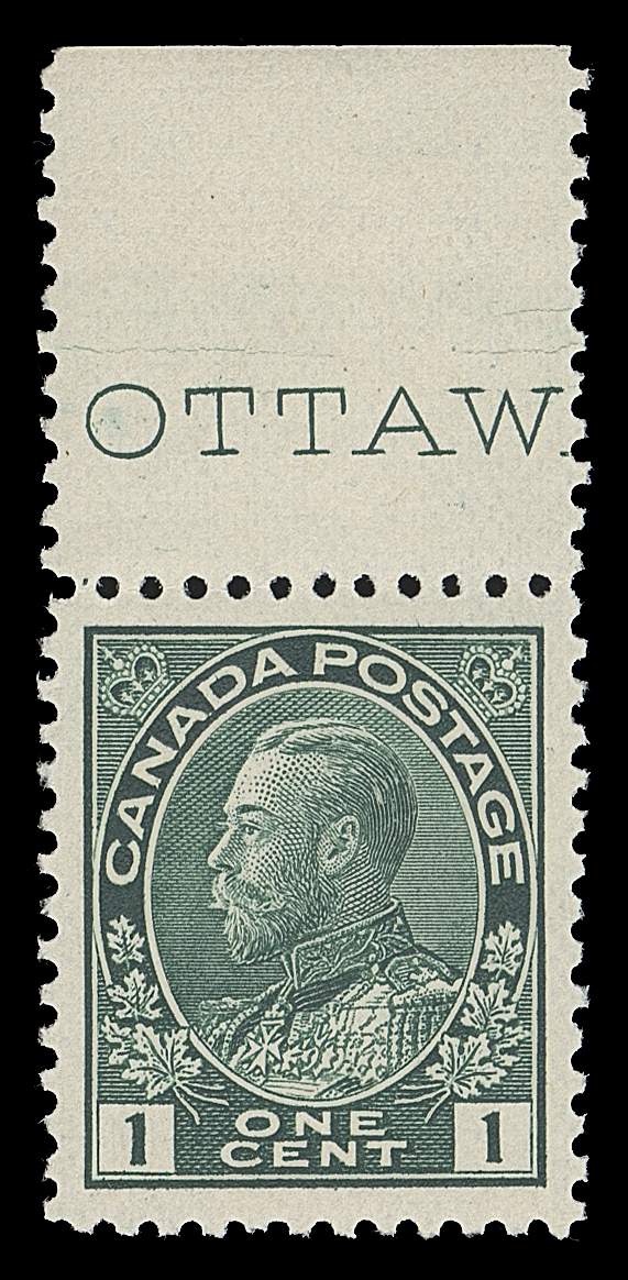 CANADA  104b,An appealing, well centered mint single, bright colour and clear impression, showing OTTAW(A) imprint in top margin, pristine original gum, VF+  NH
