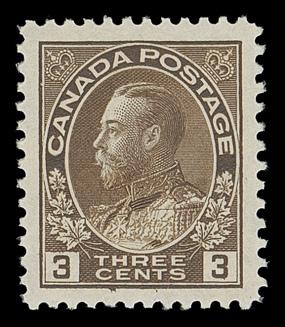 CANADA  108,An extremely well centered mint single with balanced large margins, rich colour on fresh paper, XF NH