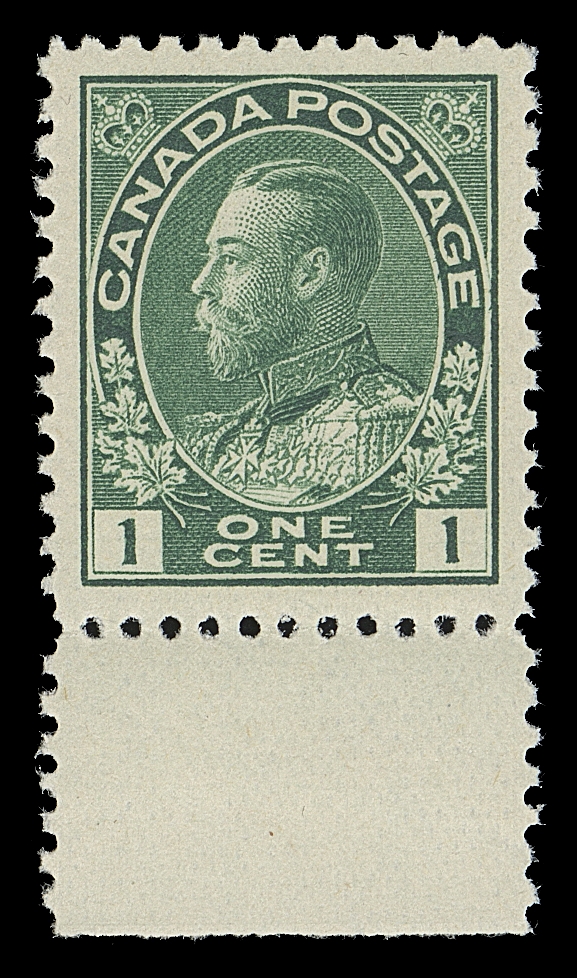 CANADA  104,A selected mint example with margin at foot, very well centered, brilliant colour, XF NH