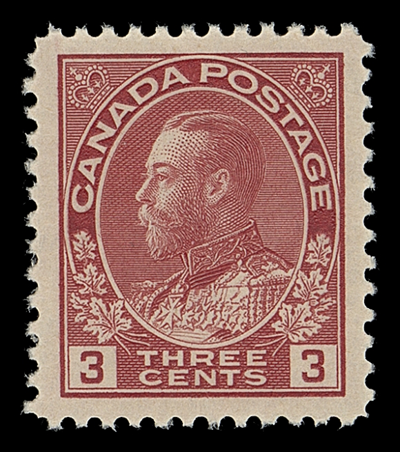 CANADA  109c,A very well centered mint single with radiant colour, the scarcer die; a lovely stamp, XF NH