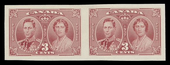 CANADA  237a,A choice, large margined mint imperforate pair, XF LH