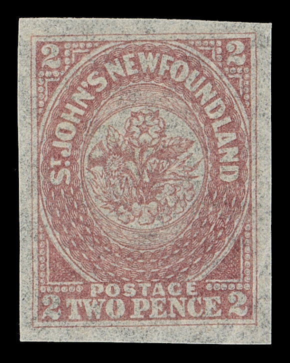NEWFOUNDLAND  17,A superb mint example with enormous margins, bright fresh colour  and unusually with full original gum, XF LH