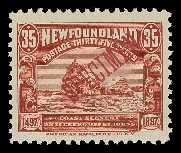 NEWFOUNDLAND  61-74,The complete set of fourteen mint singles with bright fresh colours, many are well centered, each with diagonal SPECIMEN overprint in red, F-VF NH