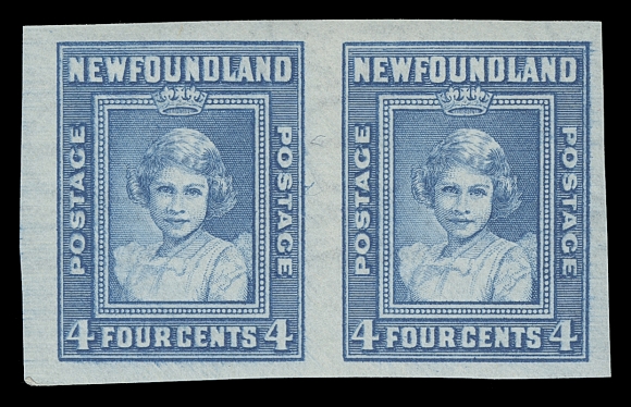 NEWFOUNDLAND 245a-248a,A fresh mint set of four imperforate pairs, mostly large margins, choice, VF-XF NH