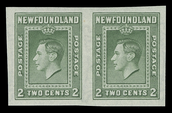 NEWFOUNDLAND  245a-248a,A fresh mint set of four imperforate pairs, mostly large margins, choice, VF-XF NH