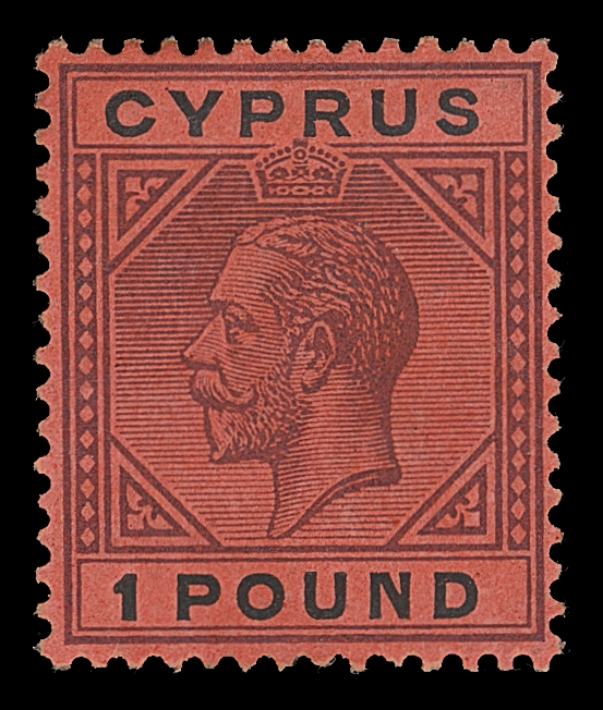CYPRUS  88,Nicely centered mint single with sharp colours, fresh VF hinged (SG 101 £1,400)