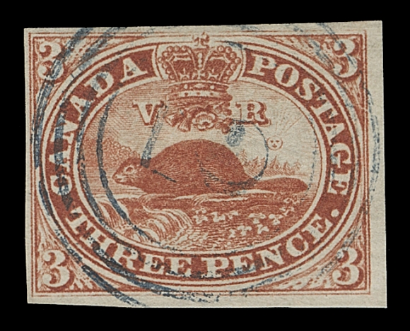 CANADA  4iii,An attractive example with ample to large margins, rich colour and neat centrally struck four-ring 