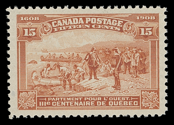 CANADA  102,A choice, post office fresh mint example, well centered with pristine original gum, VF+ NH