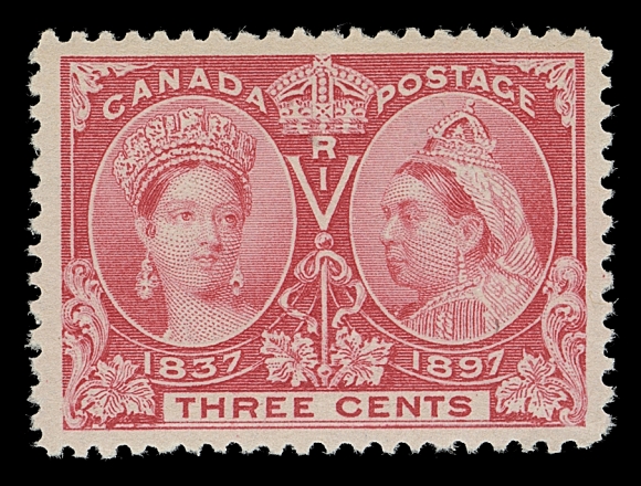 CANADA  53,An extremely well centered and fresh mint single with full pristine original gum, XF NH; 2007 PF cert. (Graded 95 XF-Superb)