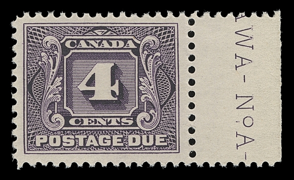 CANADA  J1-J5 + printings,A select mint set of five (plus an extra 2c), all dry printings, plus the early wet printing 1c & 5c and the 1924 thin paper for the 1c, 2c & 5c. Difficult to find in such choice condition, VF+ NH