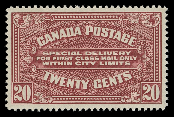 CANADA  E2,A centered mint single with balanced margins, brilliant fresh colour as the day it was printed and full unblemished original gum, XF NH