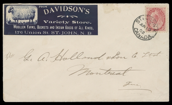 CANADA  1902 (June 19) Davidson