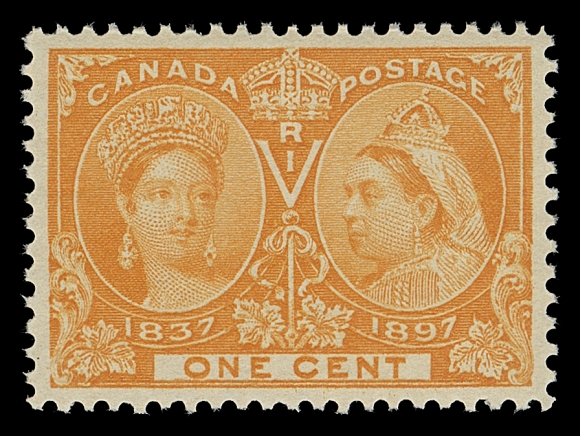 CANADA  51,A post office fresh, precisely centered mint single, unusually radiant colour, full unblemished original gum; a great stamp, XF NH; 2019 PSE certificate (Graded XF-Superb 95)