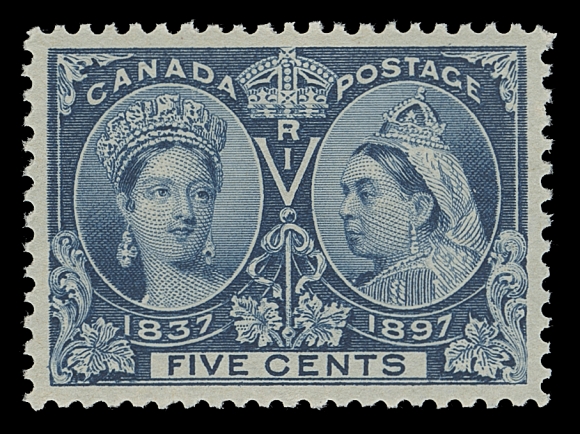 CANADA  54,An exceptionally fresh mint example with equally superb centering, full immaculate original gum. An absolute GEM in all respects, XF NH; 2015 Greene Foundation and 2020 PSE certs. (latter Graded Superb 98)