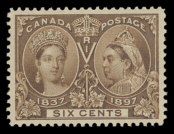 CANADA  55,An unusually choice mint single, extremely well centered with brilliant fresh colour, clear impression and pristine original gum. Difficult to find in such top-quality, XF NH; 2020 PSE certificate (Graded XF 90)