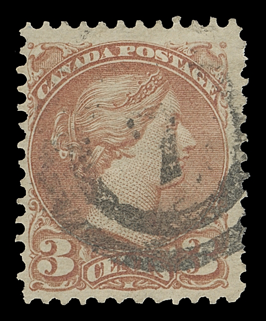 CANADA  37d,A selected used example of this scarcer perforation gauge, reasonably well centered for the issue, attractively struck with two-ring 