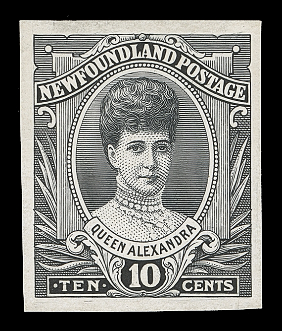 NEWFOUNDLAND  104-114,the complete set of eleven engraved plate proofs, printed in black on thick white wove paper or thick card; a scarce and appealing set, VF