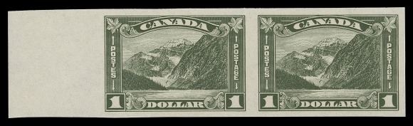 CANADA  174a-177a,A superb set of four mint imperforate pairs in absolute GEM quality, each displaying large margins with post office fresh colour and full immaculate original gum, superior attributes seldom encountered on this challenging set, XF NH
