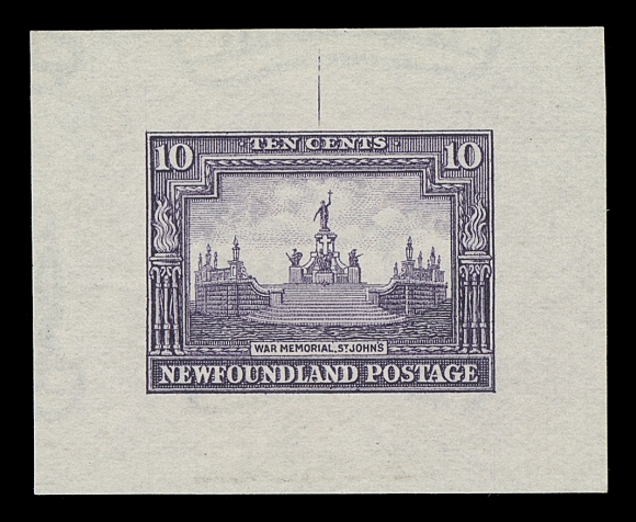 NEWFOUNDLAND  172-182,A marvelous set of eleven die proofs, all in the colour of issue on watermarked wove stamp paper and showing engraver