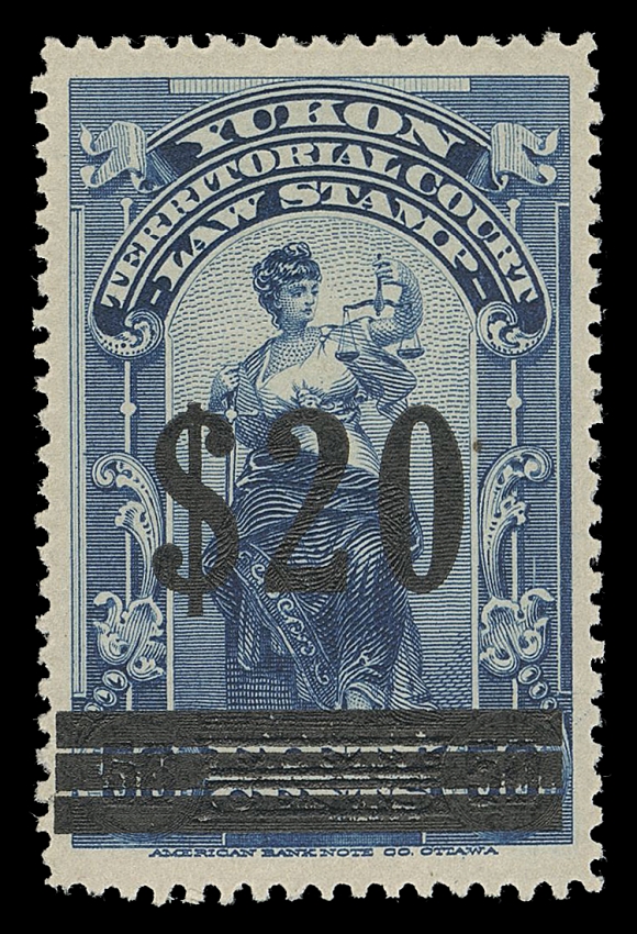 CANADA REVENUES (PROVINCIAL)  YL19,Surcharged in black, well centered and scarce, VF NH