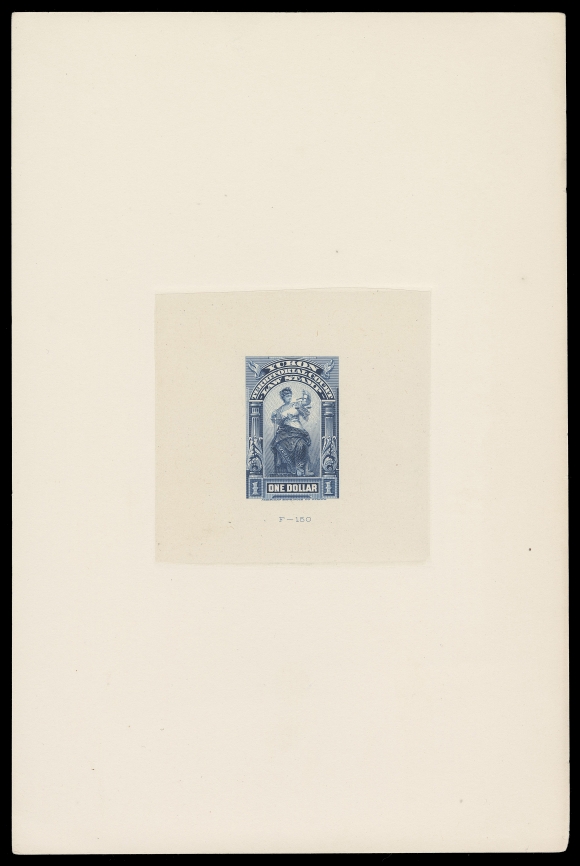 CANADA REVENUES (PROVINCIAL)  YL10,Large die proof in the issued colour on india paper 74 x 73mm die sunk on large card 150 x 226mm, showing die number "F-147" below design; a rare proof, VF
