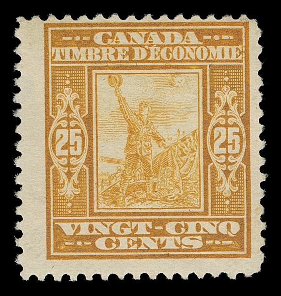 CANADA REVENUES (FEDERAL)  FWS3,A rare mint single displaying normal centering for the issue, fresh colour with large part original gum, small thin at top left and trivial natural gum skip. Very few exist, Fine OG